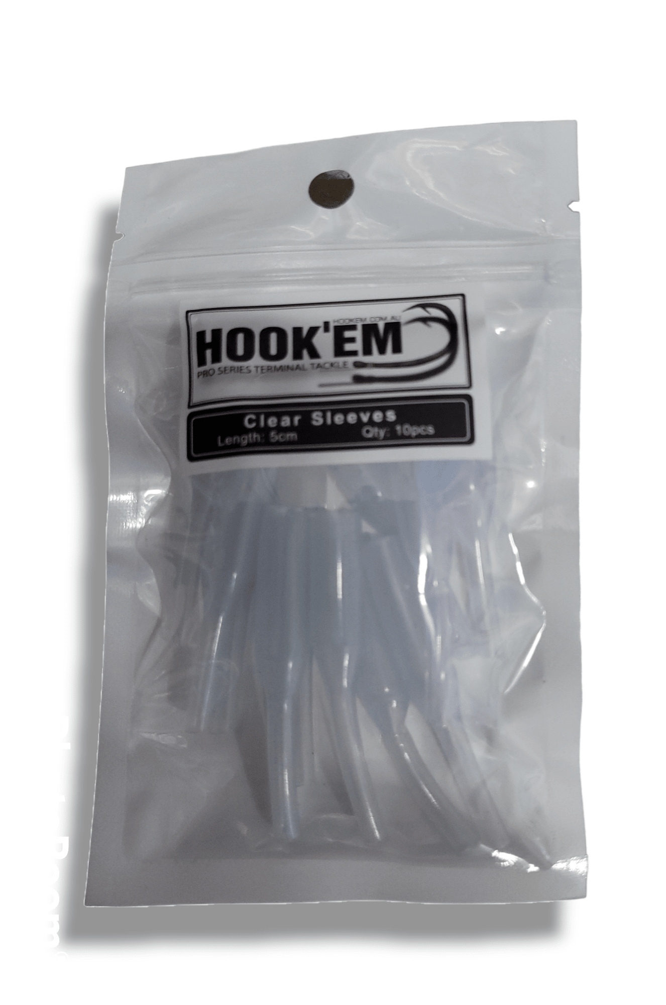 hookem Hookem protector Sleeves Clear - 5cm Qty.10pcs premium fishing tackle gear from Allways Angling