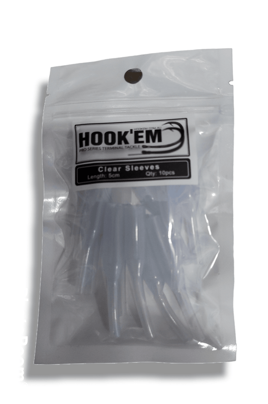 hookem Hookem protector Sleeves Clear - 5cm Qty.10pcs premium fishing tackle gear from Allways Angling