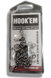 Hook-Em 3 Way Crane Swivels Pre Pack- Black