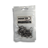 Hook-Em 3 Way Crane Swivels Pre Pack- Black