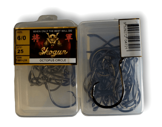 Shogun Shogun Octopus Circle Hooks Bulk 25 pack premium fishing tackle gear from Allways Angling