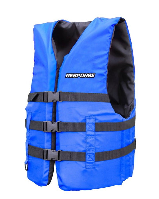 Response Response MS50S PFD - BLUE KAYAK LIFE VEST premium fishing tackle gear from Allways Angling