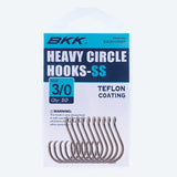 BKK Heavy Circle Hook-SS Teflon Coated Hooks Prepack