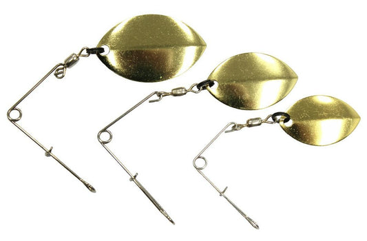 Tribe Tribe Jig Spinner BRASS GOLD premium fishing tackle gear from Allways Angling