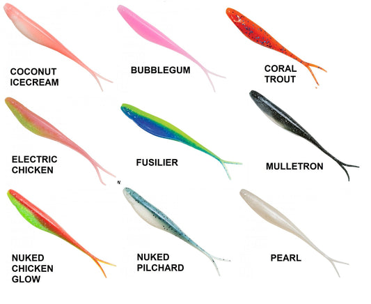 Z-Man Zman 5" Scented Jerk Shadz Soft Plastics premium fishing tackle gear from Allways Angling