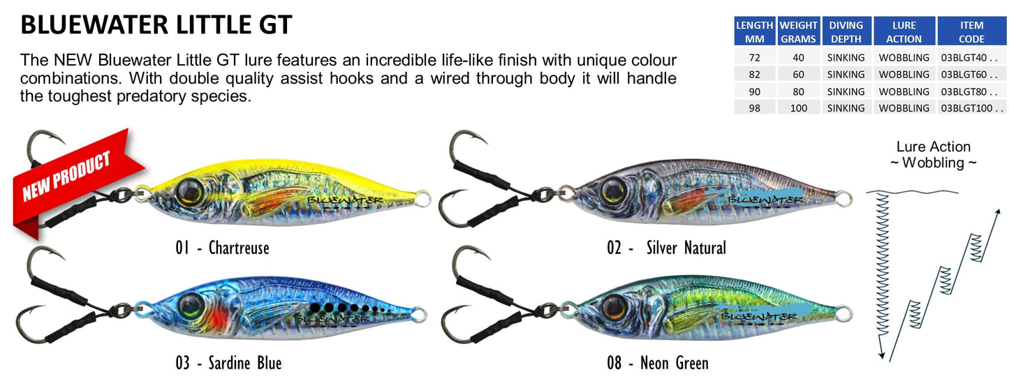 Bluewater Bluewater Little GT Micro Jig premium fishing tackle gear from Allways Angling