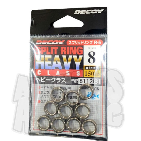 Decoy R-5 Size 8 Split Rings 150 Lbs. 10PCS