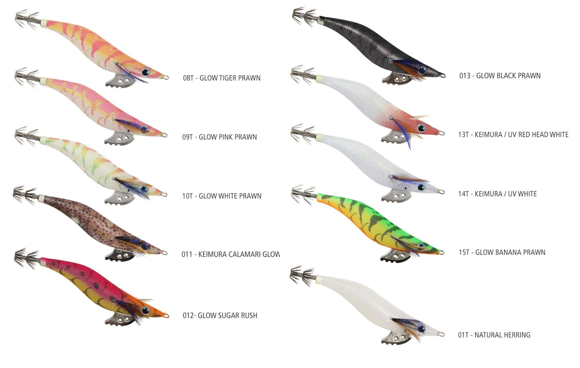 Shimano Shimano Sephia Egixile BB Squid Jigs 2021 Color Range premium fishing tackle gear from Allways Angling