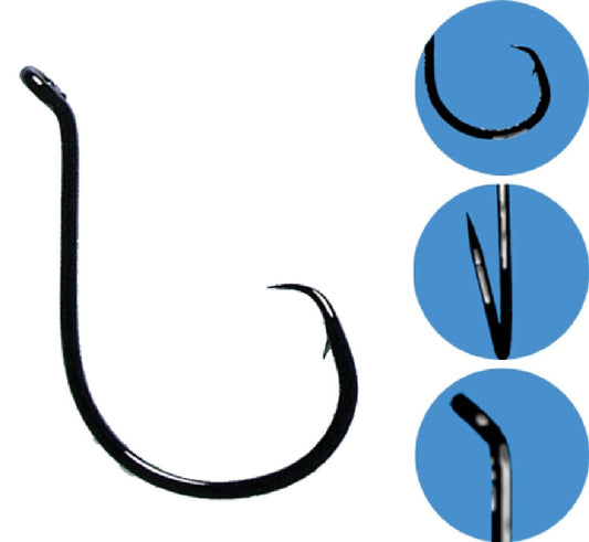 Gamakatsu Gamakatsu OCTOPUS CIRCLE Black Hooks Pre Pack premium fishing tackle gear from Allways Angling
