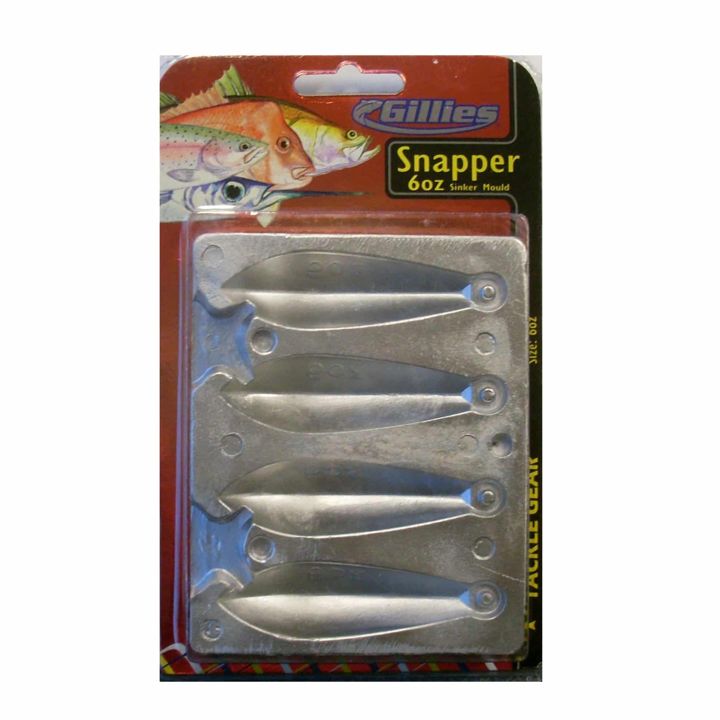 Gillies Gillies 6oz Snapper Sinker Mould 4x6oz premium fishing tackle gear from Allways Angling