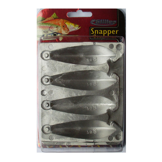 Gillies Gillies 8oz Snapper Sinker Mould 4x8oz premium fishing tackle gear from Allways Angling