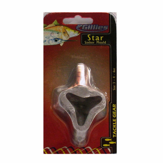 Gillies Gillies Star Sinker Mould 3oz-4oz-5oz premium fishing tackle gear from Allways Angling