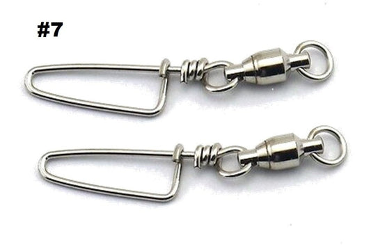 Black Pete Black Pete Jap Snap 7 Stainless Ball Bearing Snap Swivels 2pk premium fishing tackle gear from Allways Angling