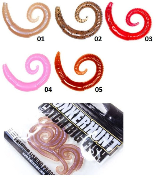 Lunkerhunt Lunkerhunt River Worms 8pcs premium fishing tackle gear from Allways Angling