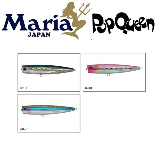 Maria Maria Pop Queen 130mm Popper premium fishing tackle gear from Allways Angling