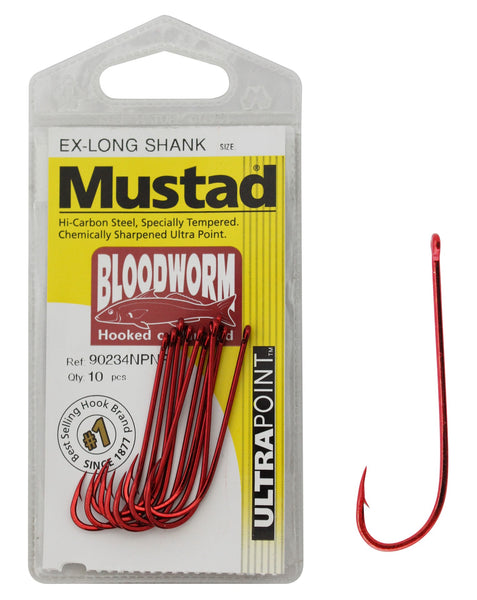Mustad Bloodworm Hooks - Pre Pack