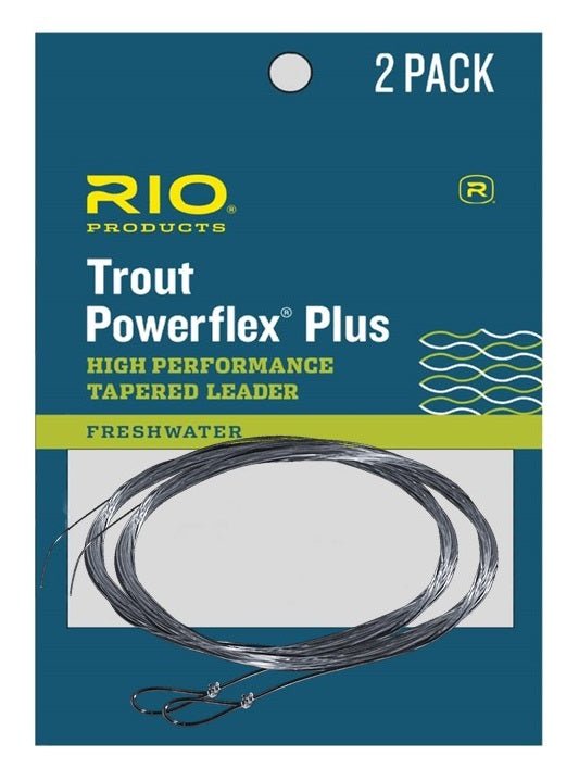 Maxima Rio Powerflex Plus Tapered Leader 9ft - 2PK premium fishing tackle gear from Allways Angling