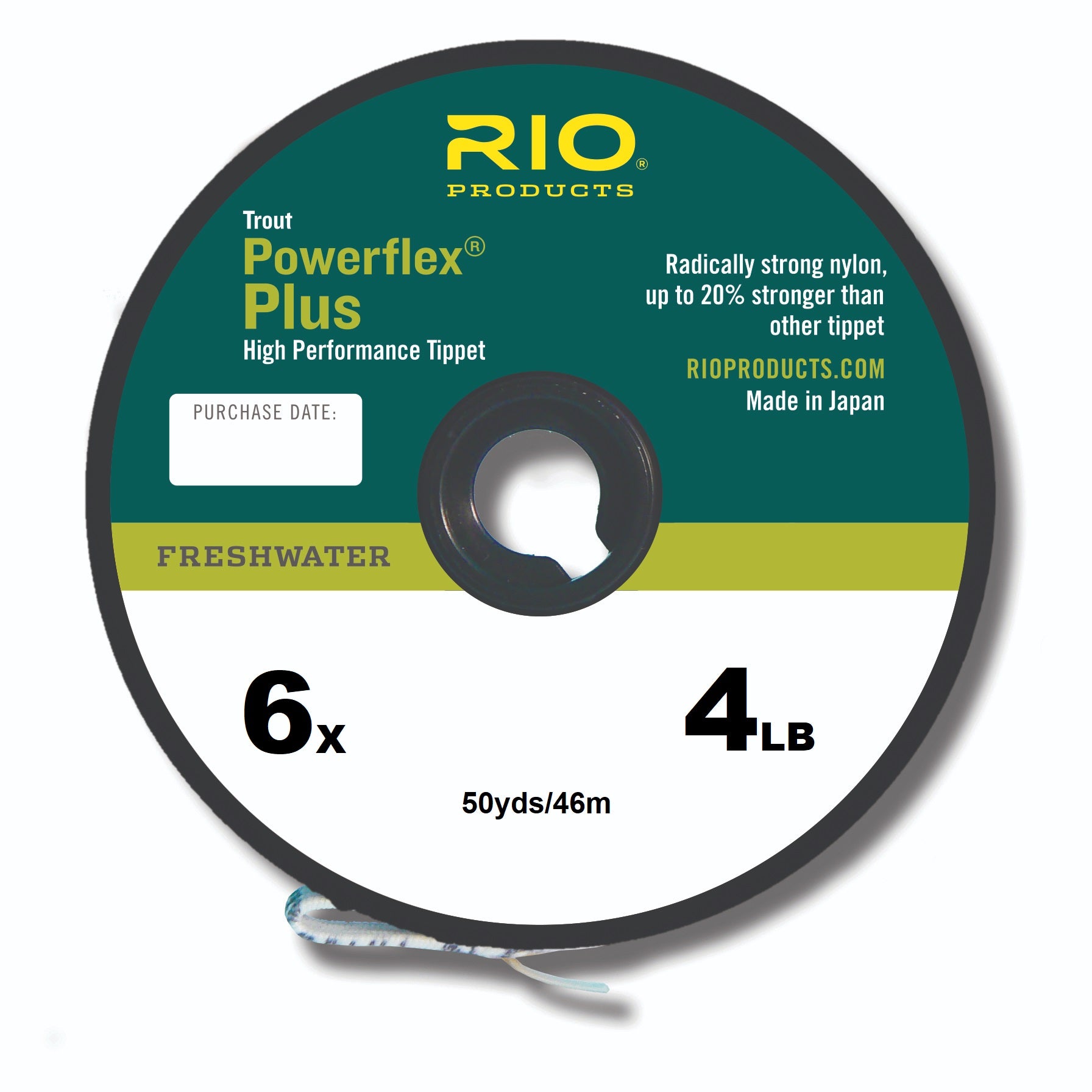 Rio Rio Powerflex PLUS Tippet Leader 50yds Clear premium fishing tackle gear from Allways Angling