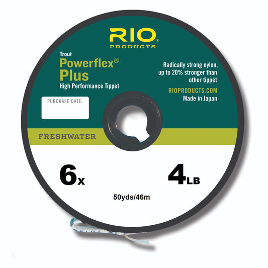 Rio Rio Powerflex PLUS Tippet Leader 50yds Clear premium fishing tackle gear from Allways Angling