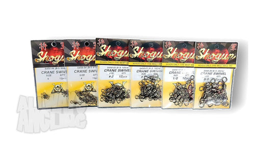 Shogun Shogun Black Crane Swivels 12pcs per pack premium fishing tackle gear from Allways Angling