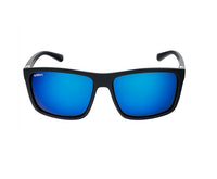 Spotters Grayson Gloss Black Ice Blue Mirror Polarised Crown Glass Lens Fishing Sunglasses